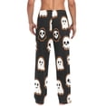 thumbnail image 2 of Men's Pajama Bottoms Cartoon Skull and Ghost Men's Cotton Pajama Pants Men's Loose Printed Pajama Pants Casual Pants with Pockets, 2 of 6