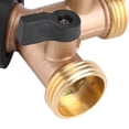 thumbnail image 1 of Adaptador de grifo de 1 vía, adaptador de grifo de agua de latón, conector de manguera en Y, adaptador de manguera de jardín, eficiencia óptima, 1 of 12