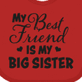 thumbnail image 4 of Inktastic My Best Friend is My Big Sister with Hearts Boys or Girls Baby Bib, 4 of 4