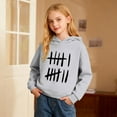thumbnail image 2 of Gyujnb Unisex Warm Hoodie with Mixed Basic Text Print for Fall Winter Versatile Casual Wear,Size 1-16Y,5-6 Years, 2 of 5
