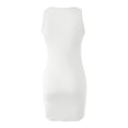 thumbnail image 5 of WEIGFI Summer Dresses For Women Casual Work Elegant Dress Club Party Evening Bodycon Outdoor Daily Wear Crew Neck Sleeveless Stretchy Slim Fit Solid Color Soft Beach Sundress,White,XS, 5 of 5