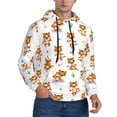 thumbnail image 2 of Uemuo Tigers go in for Sports Pattern Men's Hoodie - Casual Pullover Hoodie with Kangaroo Pocket, Stylish Hooded Sweatshirt for Everyday Wear-Small, 2 of 7