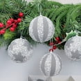 thumbnail image 6 of 9Pcs 3.15 Inch Christmas Tree Balls Ornaments Plastic Decorative Hanging Ornaments Decoration for Xmas Tree Garland Wedding Party Holiday (Silver), 6 of 9