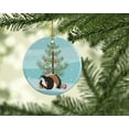 thumbnail image 2 of Sheba Guinea Pig Merry Christmas Ceramic Ornament 2.8 in x 2.8 in, 2 of 3