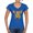 Royal, variant on Dean Russo The Pig Animal Lover Women's Standard V-Neck Tee, Royal, Large