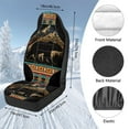 thumbnail image 7 of Uorisanigo High-Back Automotive Seat Covers, 2 PCS Mountain Bear Aztec Front Seat Covers, Auto Interior Accessories Cushions, Not Airbag Compatible, Universal Fit for Most Cars, 7 of 7