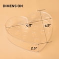 thumbnail image 6 of PORPAN Heart Vase, Clear Acrylic Flower Vase for Dining Table, Decorative Vase for Wedding, Aestic Vase for Table Centerpiece, Modern Flower Vase for Home, Cute Vase Decor, 17 Holes 9.8 Inches, 6 of 6