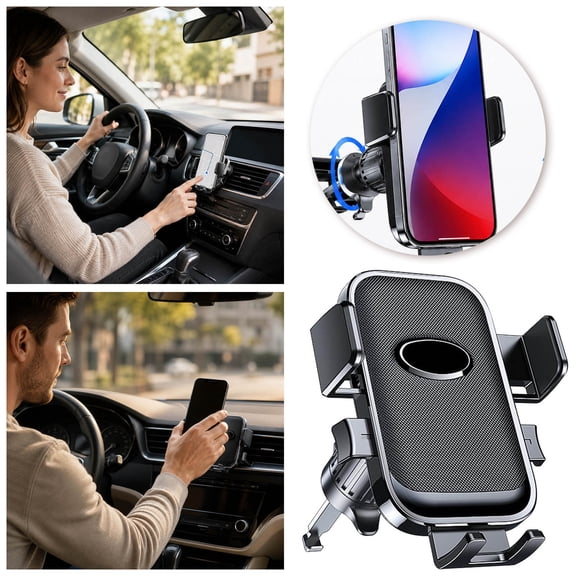Car Vent Phone Mount for Car [Military-Grade Hook Clip] Phone Stand for Car [Thick Cases Friendly] Air Vent Clip Cell Phone Holder for Smartphone, , Automobile Cradles Universal.