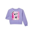 thumbnail image 4 of Minnie Mouse Girls Sweatshirt -Jumbo Print and Embroidery Minnie Mouse Sweater- Sizes 4-16, 4 of 5