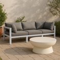 thumbnail image 2 of Meridian Furniture Nizuc Gris Canapé Modulaire d'Extérieur pour Patio, 2 of 9