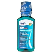 Equate Vapor Chilling Nighttime Severe Cold and Flu Congestion Liquid, 12 oz