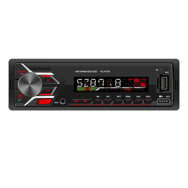 Car Mp3 Player Bluetooth Manos Libres Car Fm Radio Colorful Lights Car Mp3 Multimedia Player 1 Din Yuarrent VI011729-00