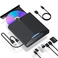 thumbnail image 1 of OUSITAID External CD/DVD Drive For Laptop  7 In 1 USB 3.0 DVD Player Portable CD/DVD Burner  CD ROM External DVD Drive For Laptop Compatible With Laptop Desktop PC Windows 11/10/8/7 Linux, 1 of 7