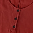 thumbnail image 6 of Efsteb Womens Tank Dress Resort Dress Casual Sleeveless Spring Crew Neck Solid Color Loose Fit Button Long Tank Dress Beach ,Size:M, 6 of 7
