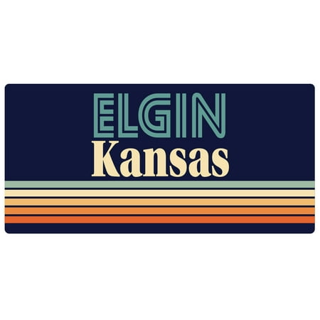 

Elgin Kansas 5 x 2.5-Inch Fridge Magnet Retro Design