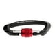 thumbnail image 4 of Mosquetón de seguridad con cierre de rosca de 25 kN para escalada en roca, con clip para perros, gancho para hamaca, color negro, 4 of 7
