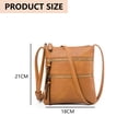 thumbnail image 2 of Bolsos cruzados para mujer Bolsos de viaje de cuero de tamaño mediano Bolsos cruzados para mujer, 2 of 6