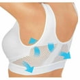 thumbnail image 5 of YWDJ Sports Bras for Women High Support Air Permeable Cooling Summer Sport Yoga Wireless Bra White M, 5 of 5