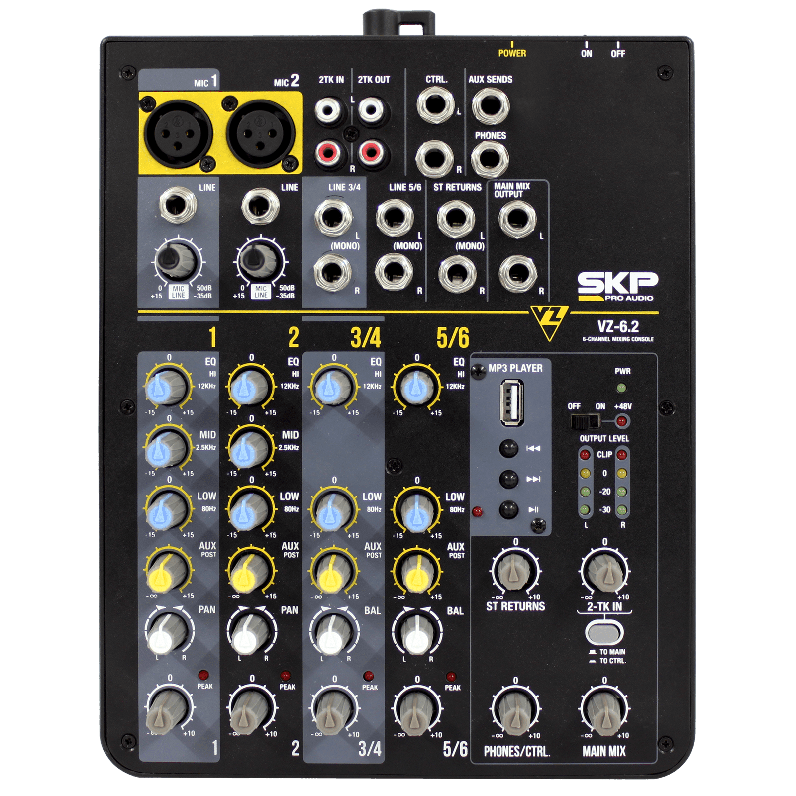 Buy SKP PRO Audio VZ6.2 Mixing and Recording Console up to 6 channels