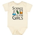 thumbnail image 3 of Inktastic Science is for Girls Girls Baby Bodysuit, 3 of 5