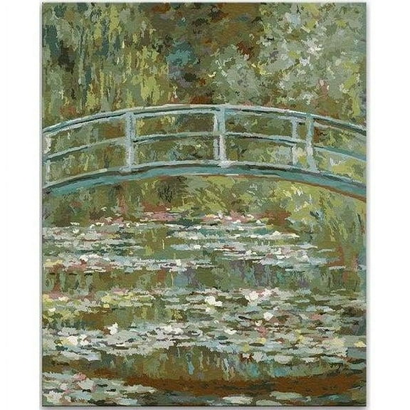 Bridge over a Pond of Water Lilies - Claude Monet - Paint by Number Kit - 16"x20" (40x50cm) - DIY Acrylic Painting Home Decor