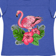 thumbnail image 4 of Inktastic Flamingo with Tropical Flowers Boys or Girls Toddler T-Shirt, 4 of 5