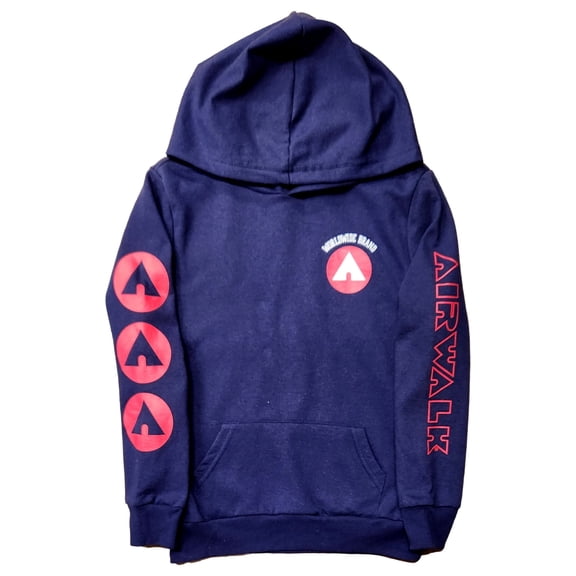 Airwalk Boys Blue Airwalk Skater Hooded Long Sleeved Hoodie Sweatshirt L 10-12