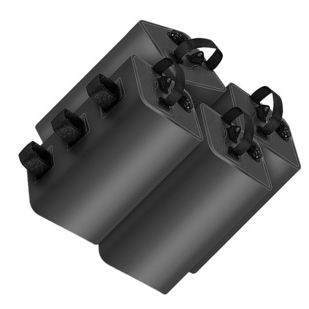 Billuyoard Bolsas de arena portátiles para patas de toldo, ajuste Universal, pesas duraderas para tipi, Juego de 4, 4 Uds. Jardín y Patio negro 10L