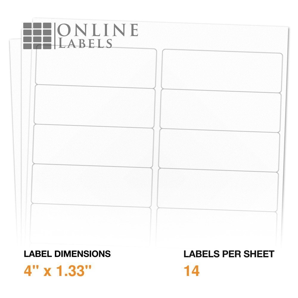 Address Labels - 4 x 1.33 - Inkjet/Laser Printer - Online Labels (1000 Sheet Pack)