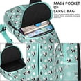 thumbnail image 4 of Boho dog aesthetic Dogs and hearts pattern Dogs and flowers print Print Sling Backpack Anti-theft Travel Bag, Multiple Compartments, Lightweight and Durable, Fashionable appearance, Ideal for city wal, 4 of 6