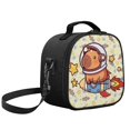 thumbnail image 5 of Yuyamidu Funny Capybara Lunch Bag for Boys Portable Handle Large Thermal Cooler Bag Kids Insulated Lunch Box Multifunctional Suitable for Elementary Middle School High School, 5 of 6