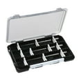 thumbnail image 4 of Caja de cebos Caja de aparejos de pesca Contenedor práctico Estuche compacto de doble cara para señuelos Negro, 4 of 9