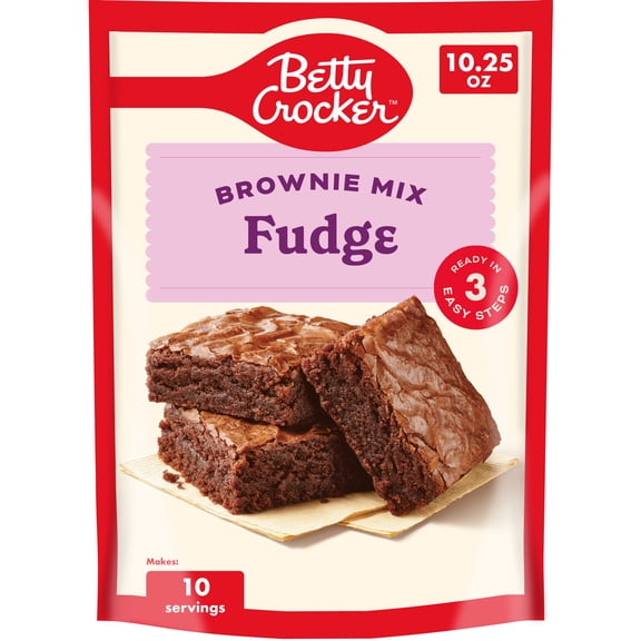 Betty Crocker Ready to Bake Fudge Brownie Baking Mix, 10.25 oz.