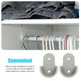 thumbnail image 4 of AURARMLET 30pcs Plastic Wardrobe Hanger Brackets Closet Support Hooks Grey Organizer, 4 of 8