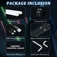 thumbnail image 3 of JvmuSaber 2 Packs Lightsaber RGB Double-Bladed Lightsaber Toys 12 Colors 4 Sound Modes for Kids and Adults Present, Black, 3 of 8