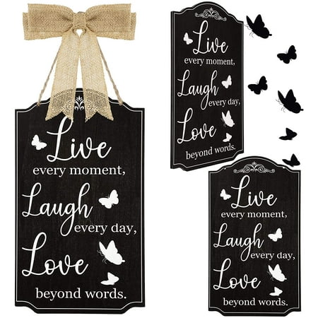 Live Laugh Love Wooden Sign Farmhouse Quotes Hanging Plaque Inspirational - Live Laugh Love Home Decor Live Laugh Love Wooden Sign Farmhouse Quotes Hanging Plaque Inspirational - Live Laugh Love Home Decor