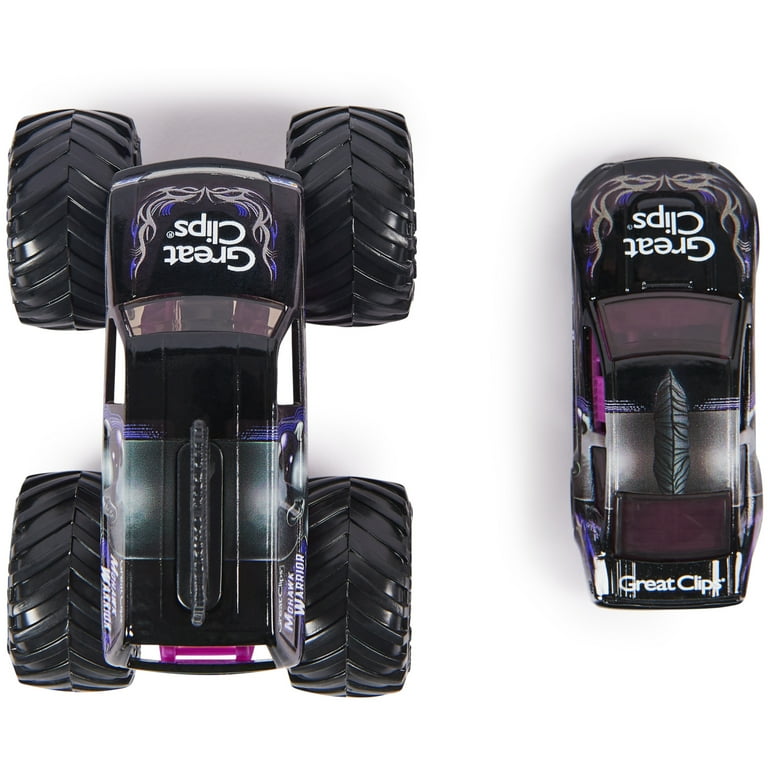 Monster Jam, Mohawk Warrior 2-Pack, Die-Cast Racecar