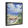 thumbnail image 4 of Stupell Industries Two Boats on Sand Transportation Painting Black Floater Framed Canvas Art Print Wall Art, 17 x 21, 4 of 10