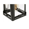 thumbnail image 4 of Modern Farmhouse Outdoor Wall Light, Arie 1-Light Industrial Black Cage Outdoor Lantern Sconce with Clear Glass Shade, 4 of 7