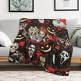 thumbnail image 6 of Horror Blanket Movie Flannel Throw Blankets Soft Pile Cozy Plush Throw Blanket for All Seasons, 3D Printed Warm Blanket for Sofa Beds Home Decor, 6 of 10
