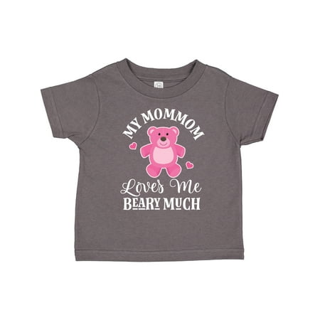 

Inktastic MomMom Loves Me Girls Bear Gift Toddler Toddler Girl T-Shirt