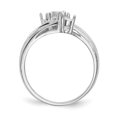 thumbnail image 5 of Finest GoldXMR10-3W-7 14K White Gold Polished 3-Stone Mothers Ring Mounting - Size 7, 5 of 5