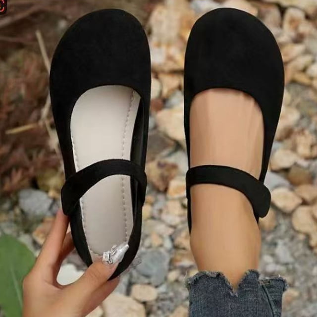Mevxay Mocassins pour Femmes, Mode Décontractée Polyvalente, Bout Rond, Décolleté Peu Profond, Chaussures Plates Confortables, Brun, Taille 6