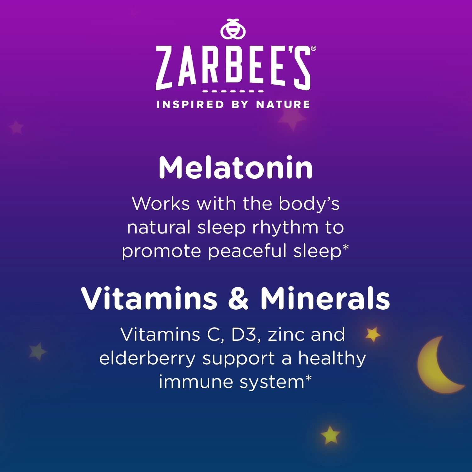 (3 pack) Zarbee's Children's Sleep + Immune + Melatonin Gummies, Berry, 30 Count