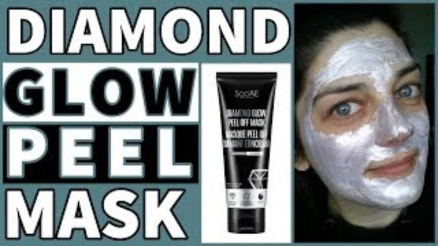 Diamond Glow Peel Off Mask - Premium Peel Off Brightening facial mask 3PK