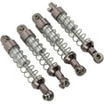 thumbnail image 1 of YISITIAN Model Car Accessories, 2 Pairs Rc Car Modification Parts Exquisite Workmanship For Wpl C14 C24 Mn D90 99S Rc Car Reduce Shock (Silver #13) CA919-6016, 1 of 9