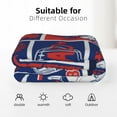 thumbnail image 5 of Buffalo Football Style Blanket Super Cozy Flannel Throw Blanket City Football Blankets for Sofa Bed Couch Living Room Gifts 62" x 52", 5 of 6