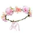 thumbnail image 2 of Diadema de flores, corona de flores bohemias para fiesta, dama de honor, vacaciones, novia, accesorios para fotos Estilo F, 2 of 9