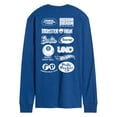 thumbnail image 2 of Mattel - 80Th Logos Oversized  - Men's Long Sleeve Graphic T-Shirt, 2 of 4