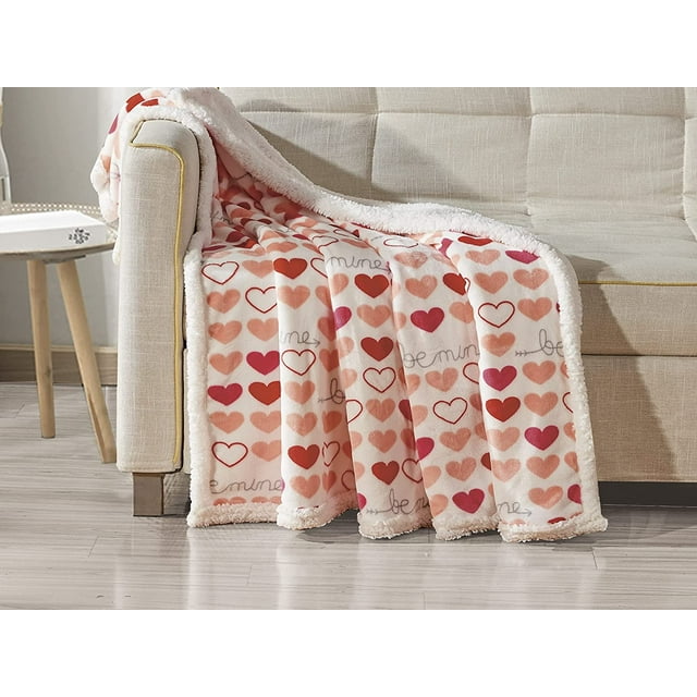 Mocassi Réversible Imprimé Sherpa Couverture Toutes Saisons Parfait pour Se Prélasser 50 x 60 Pouces Isabella Sherpa